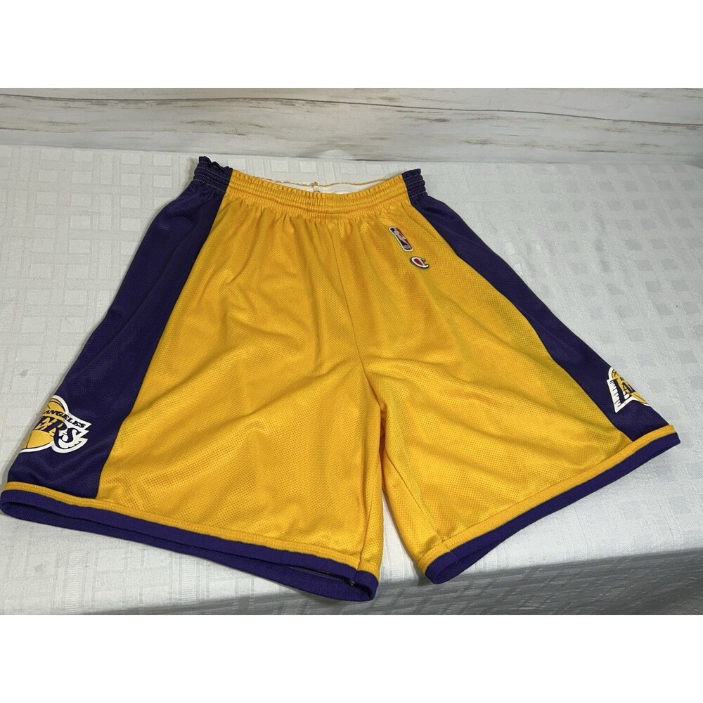 Vintage Los Angeles LA Lakers Champion NBA Basketball Shorts NBA Sz. Large 36-38